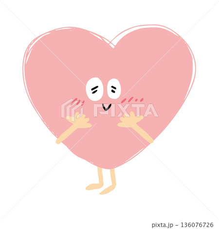 嬉しいきもちくん ハートのキャラクター 嬉しいきもちくん ハートのキャラクター 136076726