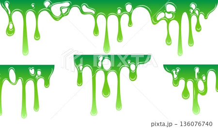 Green goo dripping graphic elements Green goo dripping graphic elements 136076740