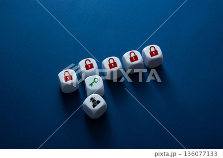 Hacker trying to unlock data protection and security access Hacker trying to unlock data protection and security access 136077133