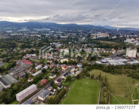 Residential District Within City Exhibiting Lush Parks And Diverse Housing Options For Residents Residential District Within City Exhibiting Lush Parks And Diverse Housing Options For Residents 136077277