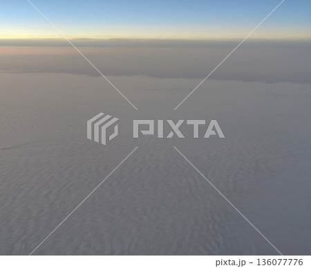 Abstract sky with muted tones, Ethereal cloud blanket with minimal detail and harmonious layout 136077776