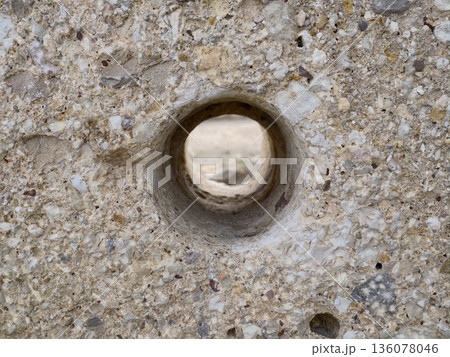 Highresolution capture of weathered sandstone with circular voids and nuanced tonal differences Highresolution capture of weathered sandstone with circular voids and nuanced tonal differences 136078046
