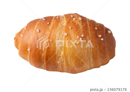 Salt bread (Shio pan) with sea salt flakes, Japanese bakery style Salt bread (Shio pan) with sea salt flakes, Japanese bakery style 136079178
