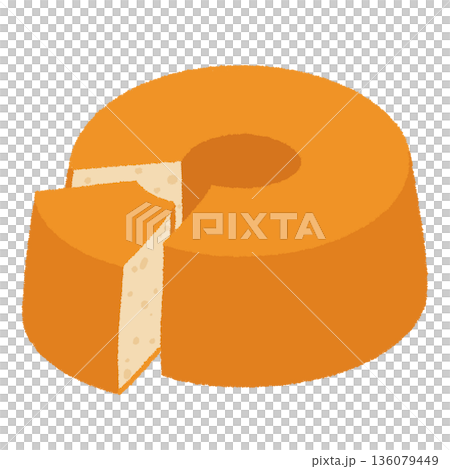 chiffon cake illustration chiffon cake illustration 136079449