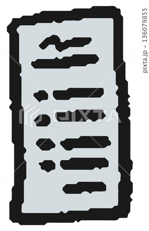 レシートの手描きイラスト 136079855