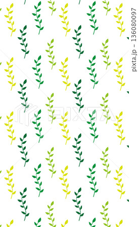 北欧風の背景イラスト　ボタニカルな背景画像 136080097