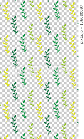 北欧風の背景イラスト　ボタニカルな背景画像 136080097