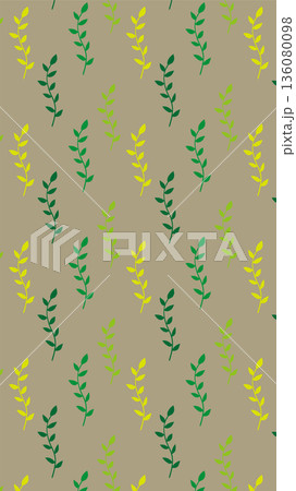 北欧風の背景イラスト ボタニカルな背景画像 北欧風の背景イラスト ボタニカルな背景画像 136080098