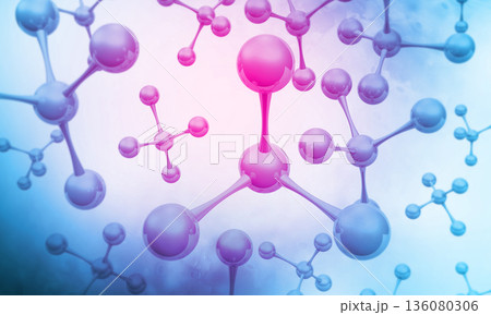 Abstract molecule model Abstract molecule model 136080306