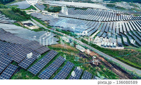 メガソーラーと環境テクノロジー 136080589