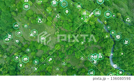 森林と環境テクノロジー 136080598