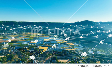 農業と通信ネットワーク　アグリテック　スマートアグリ 136080607