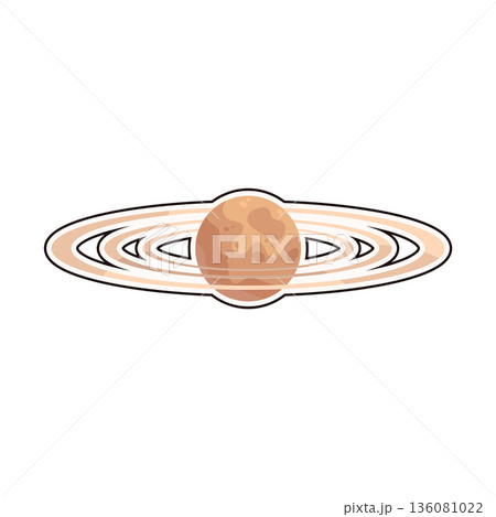 illustration of Planet with Rings illustration of Planet with Rings 136081022