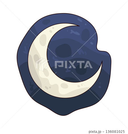 illustration of Crescent Moon 136081025