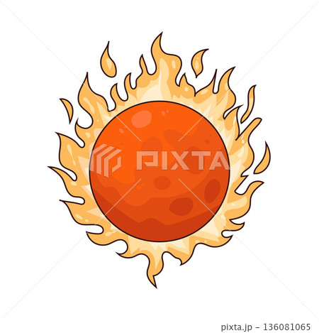 illustration of Burning Sun 136081065