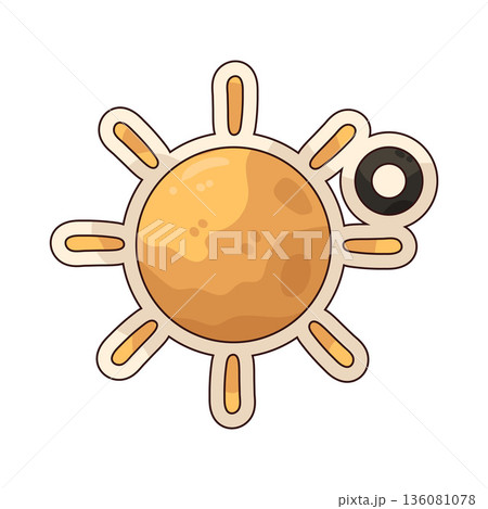 illustration of Sun Degree illustration of Sun Degree 136081078