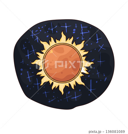 illustration of Sun Universe illustration of Sun Universe 136081089