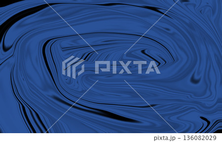 Dark Blue Abstract Liquid Swirl Background 136082029