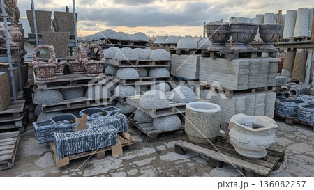 Extensive collection of outdoor fixtures organized for bulk selling Extensive collection of outdoor fixtures organized for bulk selling 136082257