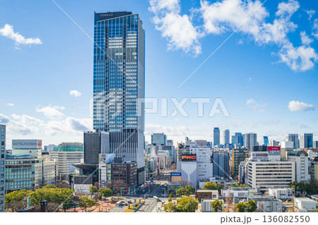 栄の街並み、完成間近のザ・ランドマーク名古屋栄〈愛知県名古屋市〉 136082550