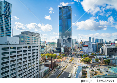 栄の街並み、完成間近のザ・ランドマーク名古屋栄〈愛知県名古屋市〉 136082554