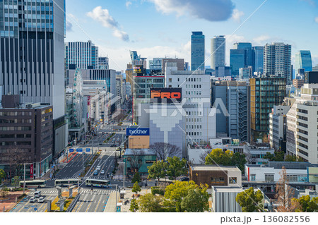 栄の街並み、完成間近のザ・ランドマーク名古屋栄〈愛知県名古屋市〉 136082556