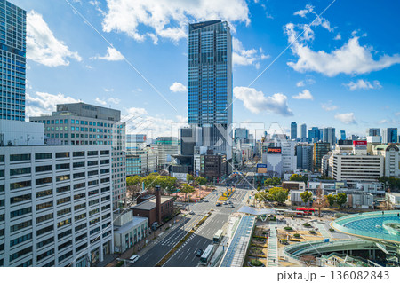 栄の街並み、完成間近のザ・ランドマーク名古屋栄〈愛知県名古屋市〉 136082843