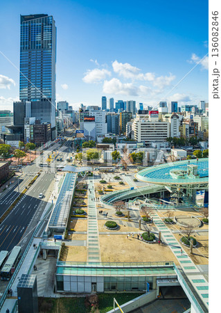 栄の街並み、完成間近のザ・ランドマーク名古屋栄〈愛知県名古屋市〉 136082846