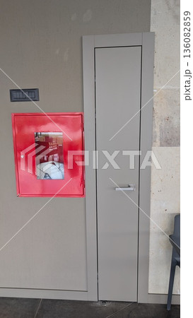 Compact Door and Fire Safety Equipment for various indoor environments and modern architecture 136082859