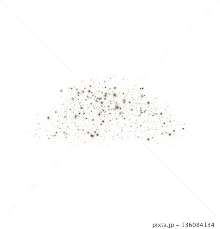 Dust powder or particles scattered, vector realistic dusty overlay texture, sand splash effect, ground spices splatter Dust powder or particles scattered, vector realistic dusty overlay texture, sand splash effect, ground spices splatter 136084134