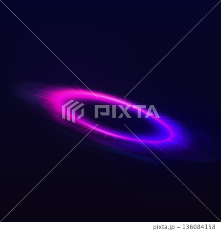 Purple neon halo with smoke, glowing ring portal with luminous on dark background, magic energy vortex with haze, rays Purple neon halo with smoke, glowing ring portal with luminous on dark background, magic energy vortex with haze, rays 136084158