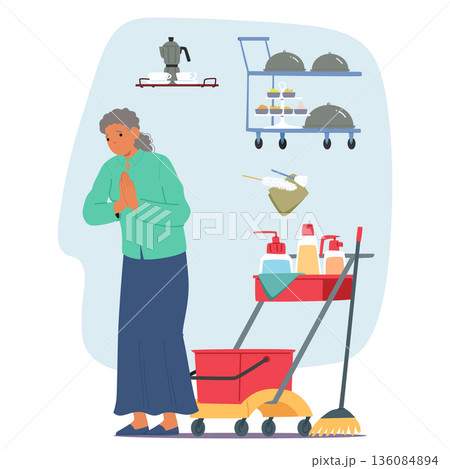 Role of housewife for life as female mission according to societal expectations, gender stereotypes 136084894