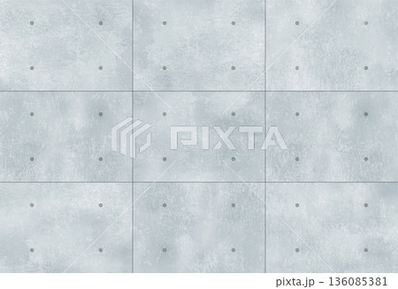 コンクリート打ちっぱなし水彩画 136085381