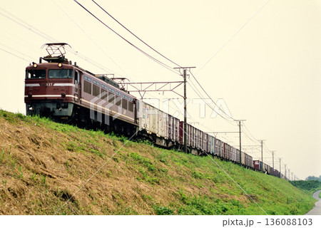 2007年　東海道線を走るEF8127コンテナ貨物列車 136088103