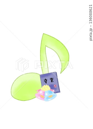 卒業アルバムの付いた音符 卒業アルバムの付いた音符 136088621