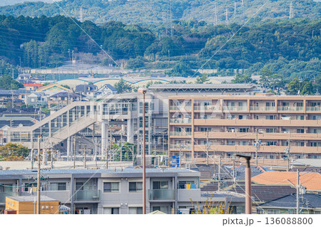 袋井市の愛野の街並み(静岡県) 袋井市の愛野の街並み(静岡県) 136088800