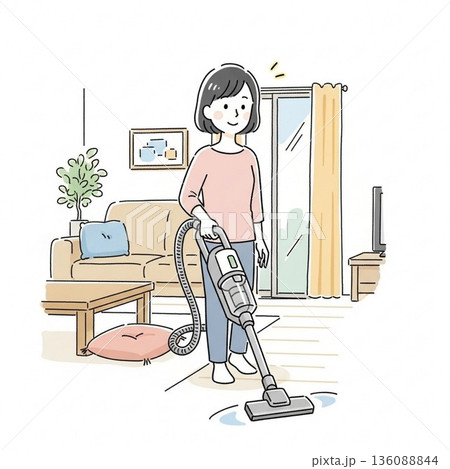掃除のイラスト 136088844