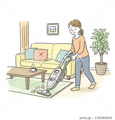 掃除のイラスト 136088846