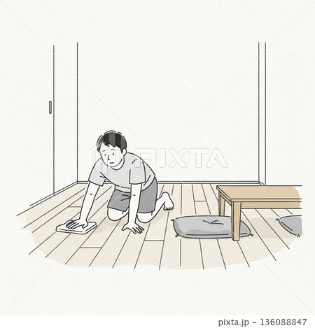掃除のイラスト 136088847