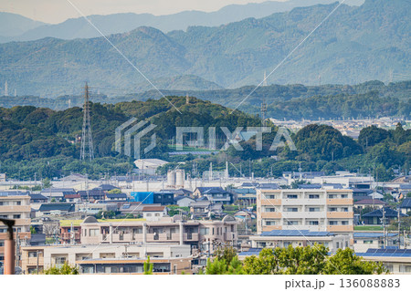 袋井市の愛野の街並み(静岡県) 袋井市の愛野の街並み(静岡県) 136088883