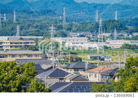 袋井市の愛野の街並み(静岡県) 袋井市の愛野の街並み(静岡県) 136089001