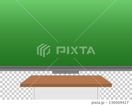 Blackboard Teacher's desk Blackboard Teacher's desk 136089427