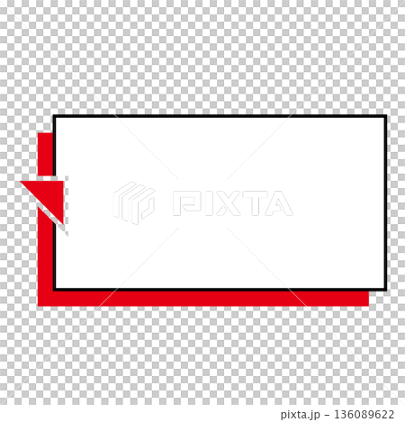 Simple speech bubble illustration, horizontal, square Simple speech bubble illustration, horizontal, square 136089622