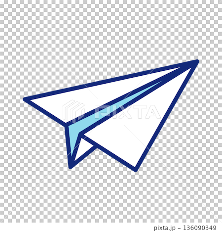 紙飛機的等距圖 136090349