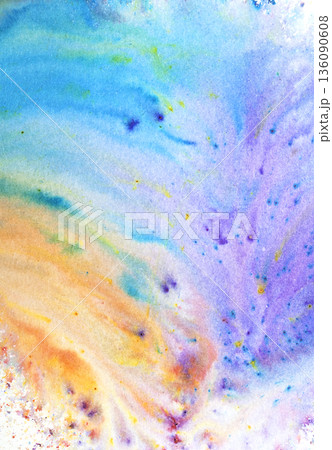 Vibrant splash of colour watercolor paints background Vibrant splash of colour watercolor paints background 136090608