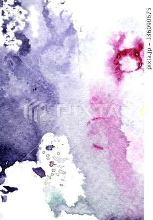 Vibrant colour ink splash rainbow paint background 136090675