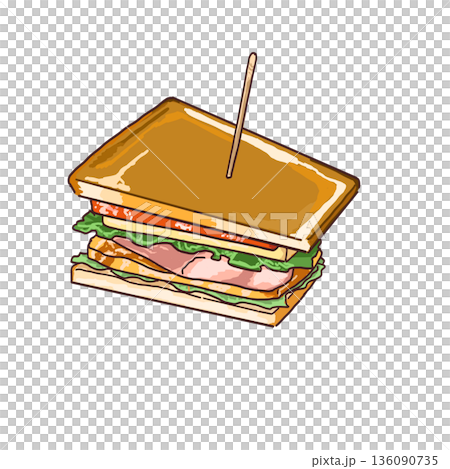 Western-style sandwiches 136090735