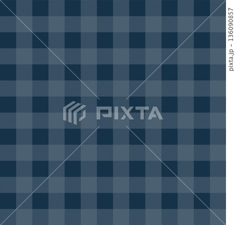 Classic Navy Gingham Check Pattern Printのイラスト素材 [136090857] - PIXTA