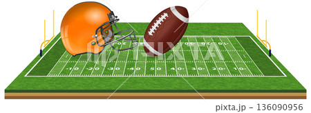 American Football Field American Football Field 136090956