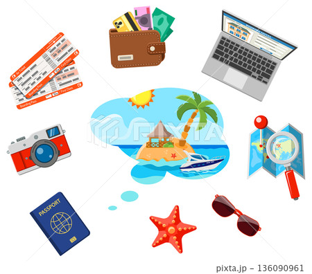 Planning Vacation Concept 136090961